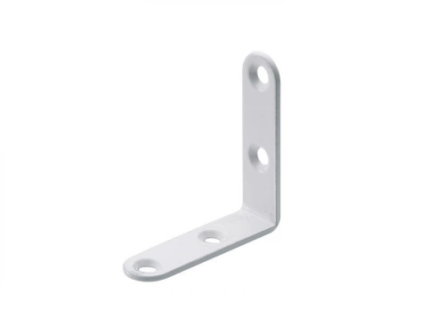 Equerre de chaise en acier époxy, HETTICH, l.40 mm blanc