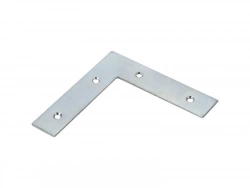 Équerre d'assemblage plate en acier zingué, HETTICH, l.100 mm