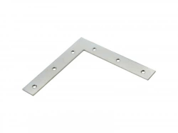 1 Équerre D'Assemblage Plate Acier Zingué Hettich, L.140 Mm