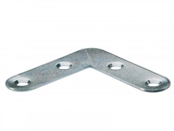 Équerre d'assemblage plate en acier zingué, HETTICH, l.40 mm