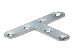 1 Équerre T Plate Acier Zingué Hettich, L.55 Mm