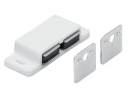 Lot De 2 Loqueteaux Magnétiques Plastique Hettich, L.20.8 X L.58.3 Mm
