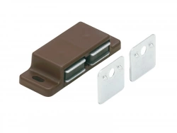 Lot De 2 Loqueteaux Magnétiques Plastique Hettich, L.20.8 X L.58.3 Mm