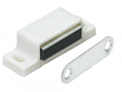 Lot De 10 Loqueteaux Magnétiques Plastique Hettich, L.14.5 X L.45.3 Mm