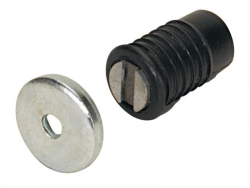 Lot De 2 Loqueteaux Magnétiques Plastique Hettich, L.14 X Diam.8 Mm