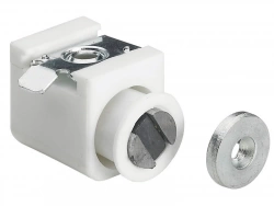 Lot De 2 Loqueteaux Magnétiques Plastique Hettich, L.27 X L.16 Mm