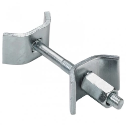 Lot de 2 raccords de plan de travail acier chromé HETTICH, l.65 mm