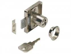 Serrure De Meuble Acier En Applique Hettich Axe 25 Mm Réversible