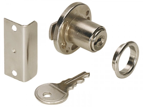 Serrure De Meuble Acier À Encastrer Hettich 18 Mm Réversible