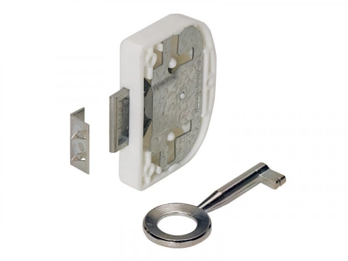 Serrure De Meuble Acier En Applique Hettich 20 Mm Réversible