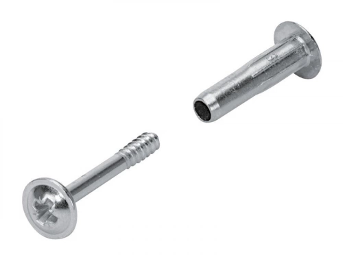 Lot De 10 Vis D'Assemblage Acier Nickelé Hettich, L.38 Mm
