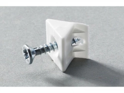 Lot De 20 Stabilisateurs D'Angle Pour Paroi Arrière Plastique Hettich, L.10.7 Mm