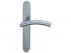 2 poignées de porte Margaud sans trou INSPIRE, inox entraxe 195 mm