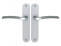 2 poignées de porte Eina sans trou INSPIRE, zamak entraxe 195 mm