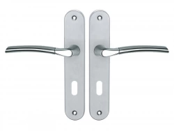 2 poignées de porte Eina trou de clé INSPIRE, zamak entraxe 195 mm