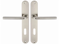 2 poignées de porte Sophie trou de clé INSPIRE, zamak entraxe 195 mm