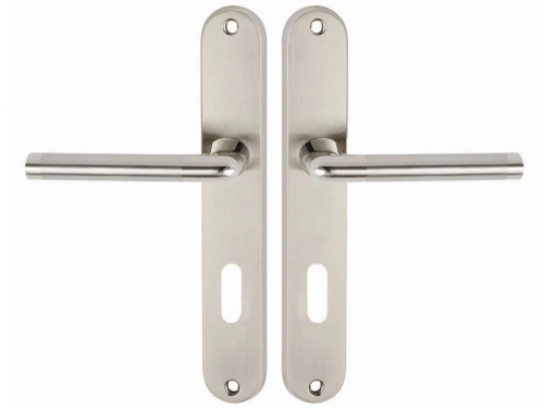 2 poignées de porte Sophie trou de clé INSPIRE, zamak entraxe 195 mm