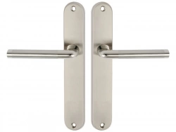 2 poignées de porte Sophie sans trou INSPIRE, zamak entraxe 195 mm