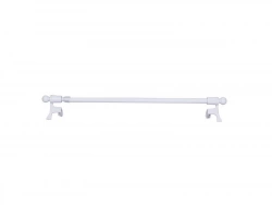 Kit Tringle Helix Diam. 7/9 Mm Blanc Brillant 30/50 Cm Métal