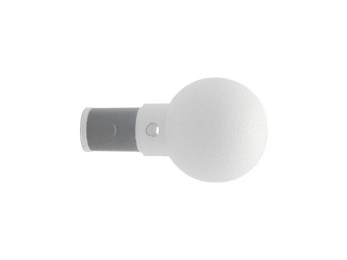 Lot De 2 Embouts Inspire, Blanc Mat Cosy, Pour Barre De Vitrage Diam.8/10 Mm