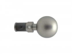 Lot De 2 Embouts Inspire, Chromé Mat, Pour Barre De Vitrage Diam.8/10 Mm