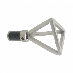 2 embouts pour tringle à rideau, Diam.8 / 10 mm, nickel Design, INSPIRE
