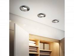 Anneau Rond Pour Spot À Encastrer Clane Orientable Sans Ampoule Inspire Acier