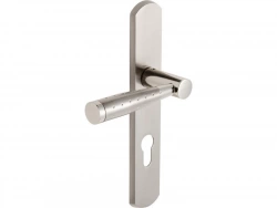 1 Poignée De Porte Nine Trou De Cylindre Inspire, Zinc Entraxe 195 Mm