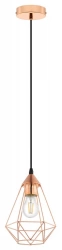 Suspension 1x e27 acier INSPIRE Byron D.18 cm