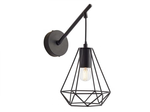 Applique Métal Noir Inspire Byron 1 Lumière(S)