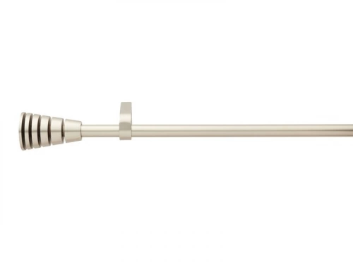 Kit de tringle à rideau Comete pomo Diam. 16/19 mm Acier mat 160 à 300 cm