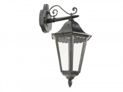 Applique Extérieur E27 Max 60W Noir Argent Monza Inspire
