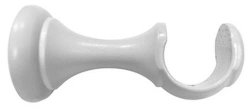 Support Tringle À Rideau, 28 Mm Blanc Satiné Inspire