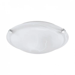 Plafonnier 1xe27, essentiel blanc INSPIRE Island D.30 cm