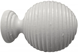 Embout Strié Inspire, Blanc Satiné Diam.28 Mm