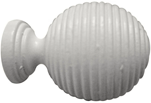 Embout Strié Inspire, Blanc Satiné Diam.28 Mm