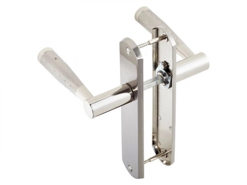 2 Poignées De Porte Nine Sans Trou Inspire, Zinc Entraxe 165 Mm