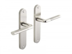 2 poignées de porte Sophie sans trou INSPIRE, zamak entraxe 165 mm