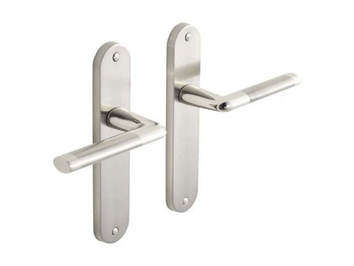 2 poignées de porte Sophie sans trou INSPIRE, zamak entraxe 165 mm