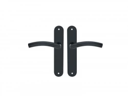 2 poignées de porte Margaud sans trou INSPIRE, inox entraxe 195 mm