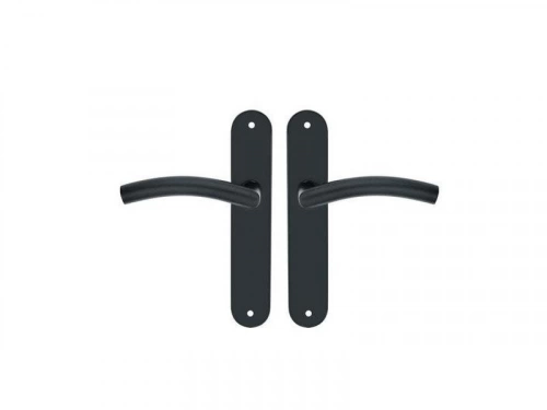 2 poignées de porte Margaud sans trou INSPIRE, inox entraxe 195 mm