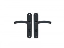 2 poignées de porte Margaud condamnation/décondamnation INSPIRE, acier, 195mm