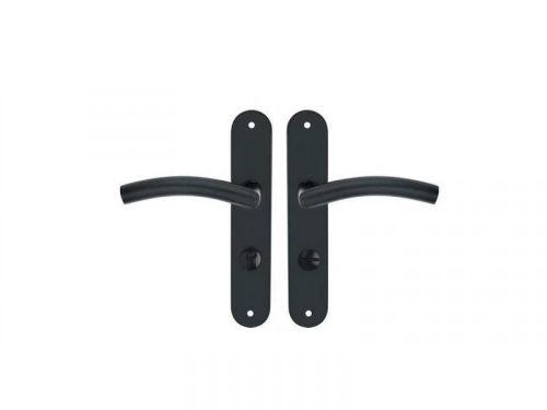 2 poignées de porte Margaud condamnation/décondamnation INSPIRE, acier, 195mm