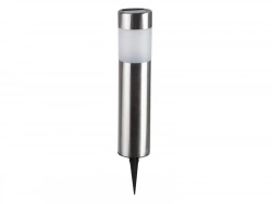 Lot de 2 balises solaires LED intégrée IP44 Praia, INSPIRE, 2 Lm inox