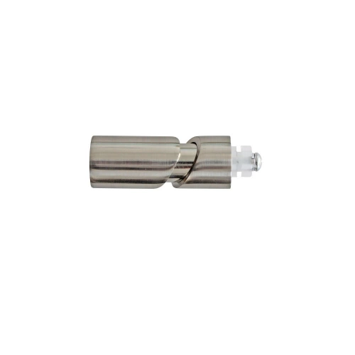 Lot De 2 Embouts Inspire, Grise / Argent Clair, Pour Tringle À Rideau Diam.20 Mm