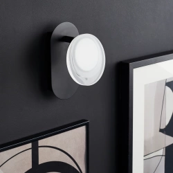 Spot patère module led, design, métal noir, INSPIRE Loob