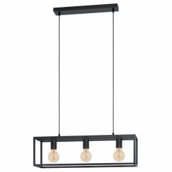 Lustre Eldrick, acier, noir, Diam.20 cm INSPIRE, E27