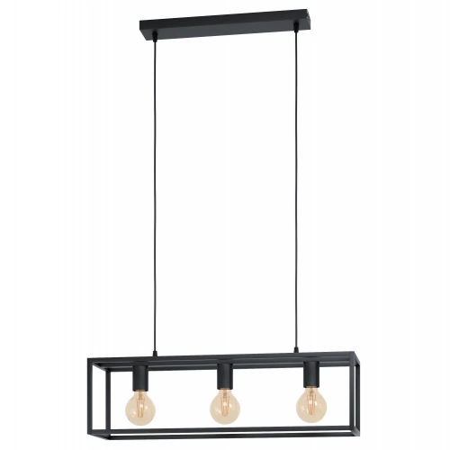 Lustre Eldrick, acier, noir, Diam.20 cm INSPIRE, E27