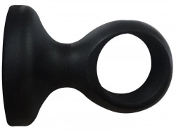 Support tringle à rideau Charme recup, 28 mm noir mat INSPIRE