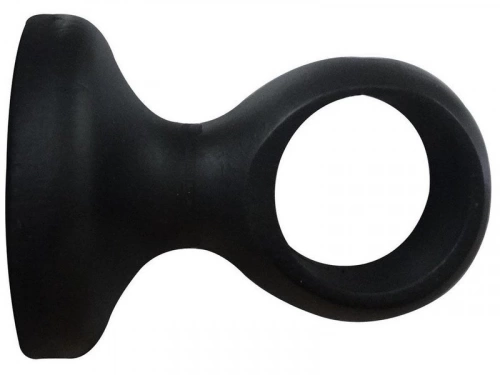 Support tringle à rideau Charme recup, 28 mm noir mat INSPIRE